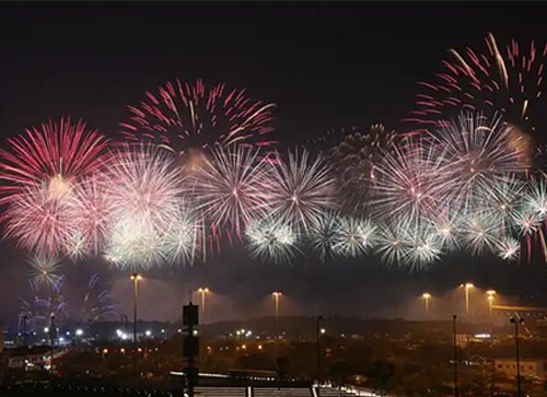 聂拉木县焰火晚会